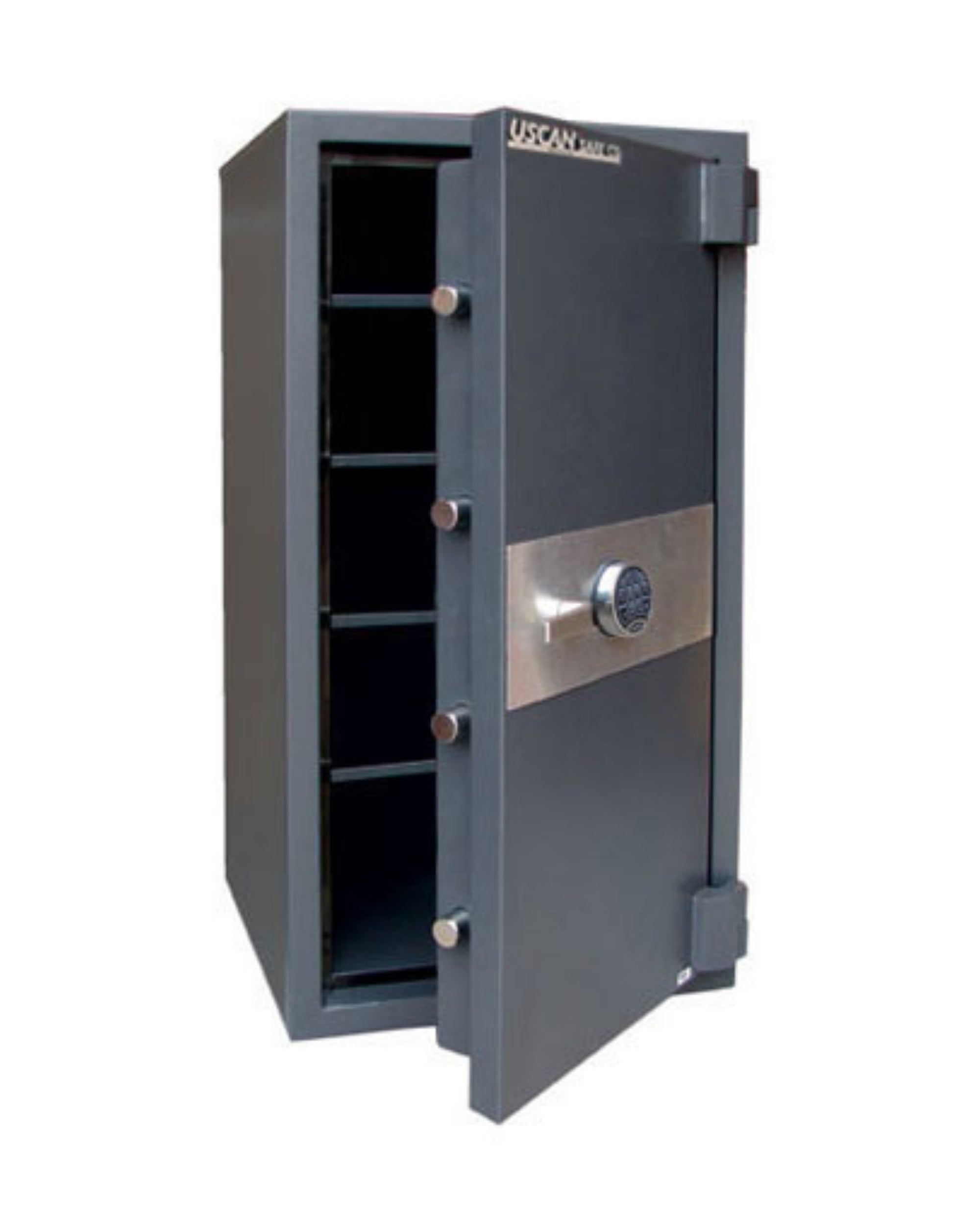 Uscan FB 4520 E fire safe interior with adjustable shelves and heavy-duty steel construction