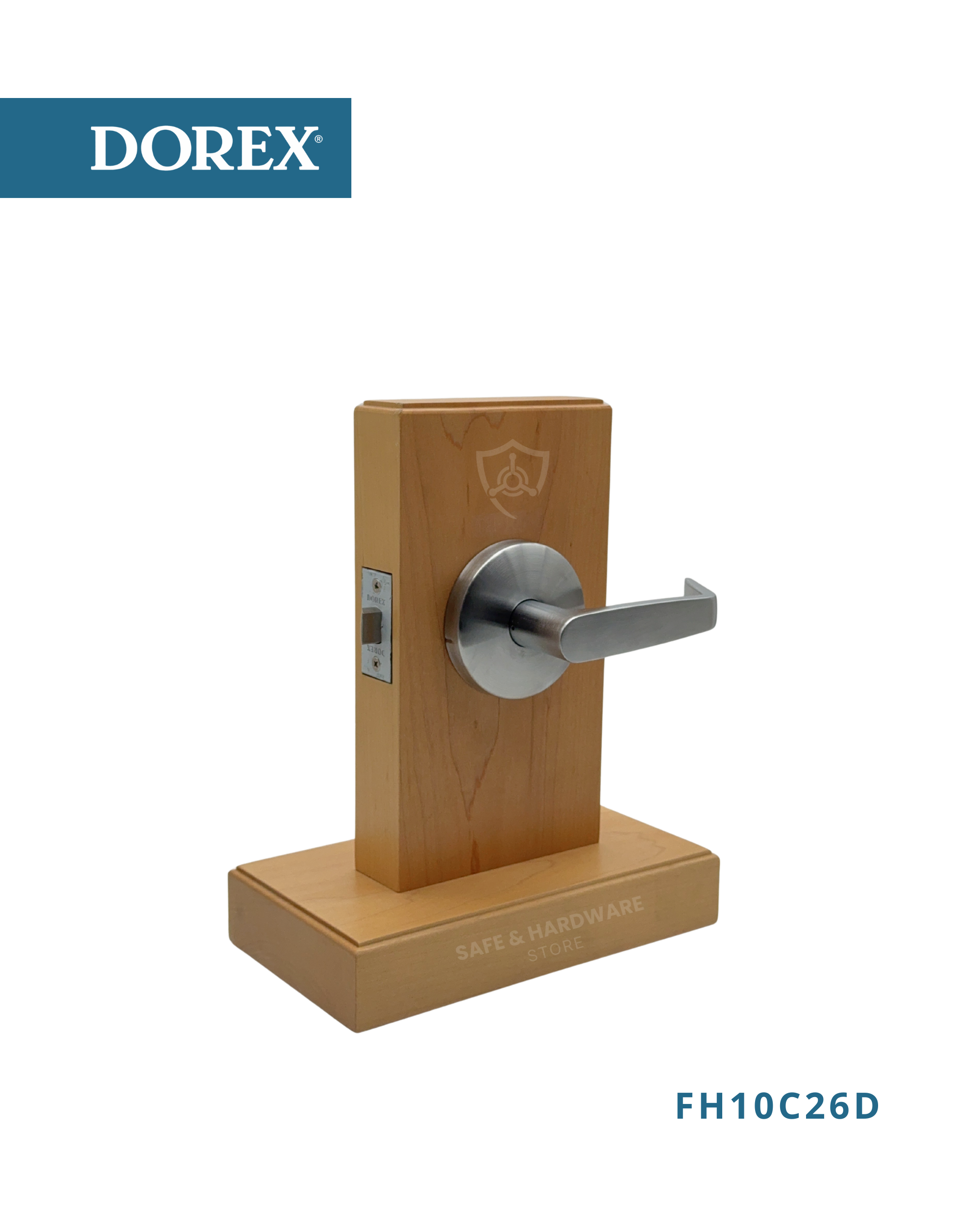 Commercial Cylindrical Door Lock Grade 2. DOREX FH10 passage function cylindrical door lock