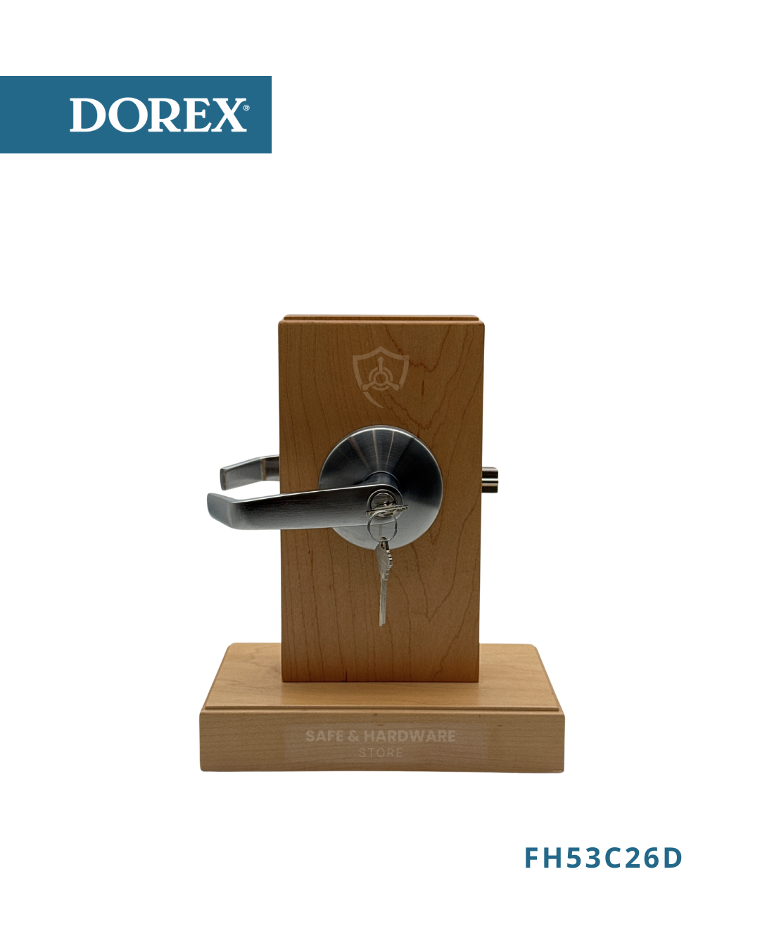 DOREX FH53C26D entry lever installed on commercial door