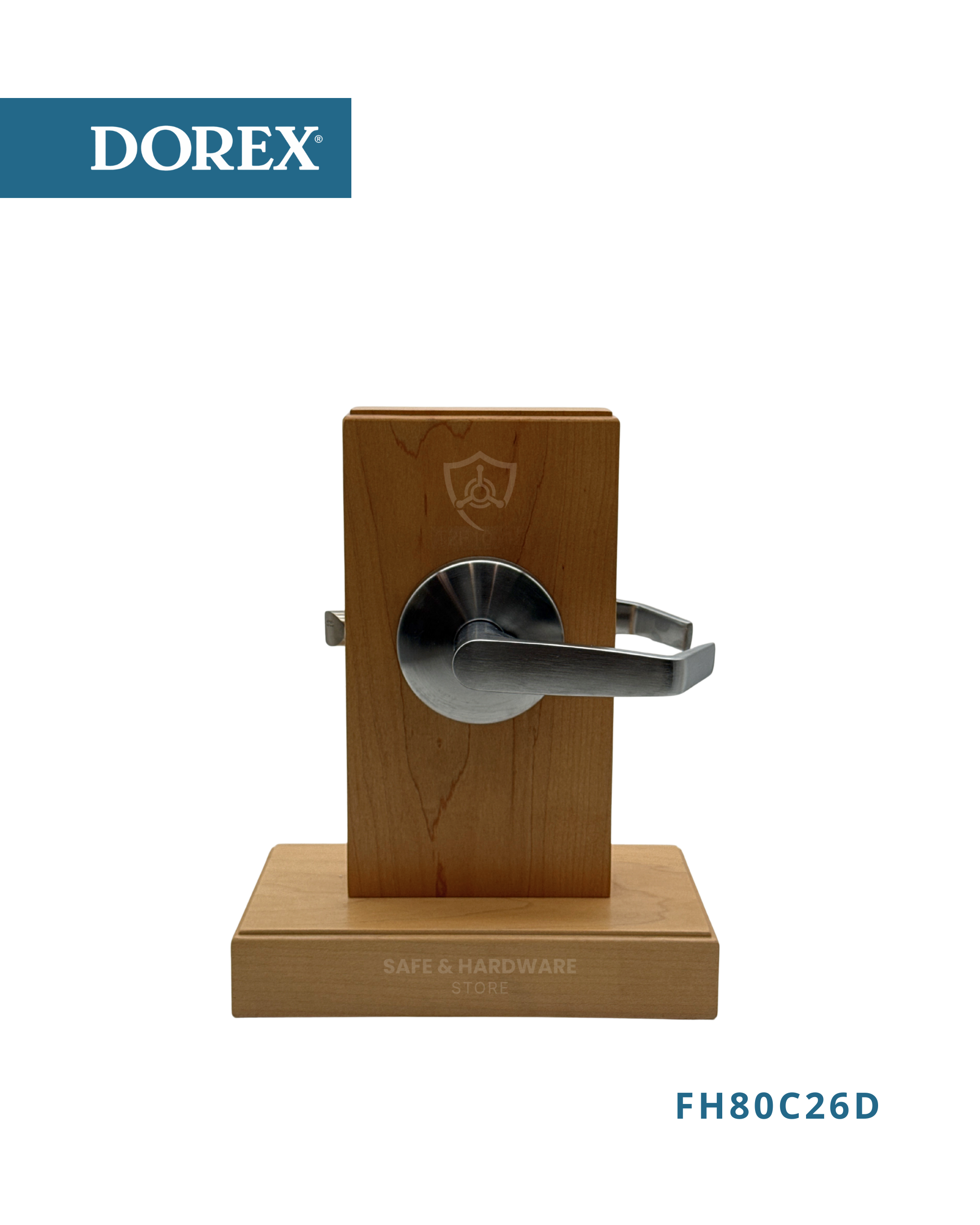 Commercial Cylindrical Door Lock Grade 2. DOREX FH80C26D Grade 1 storeroom lever lock in satin chrome