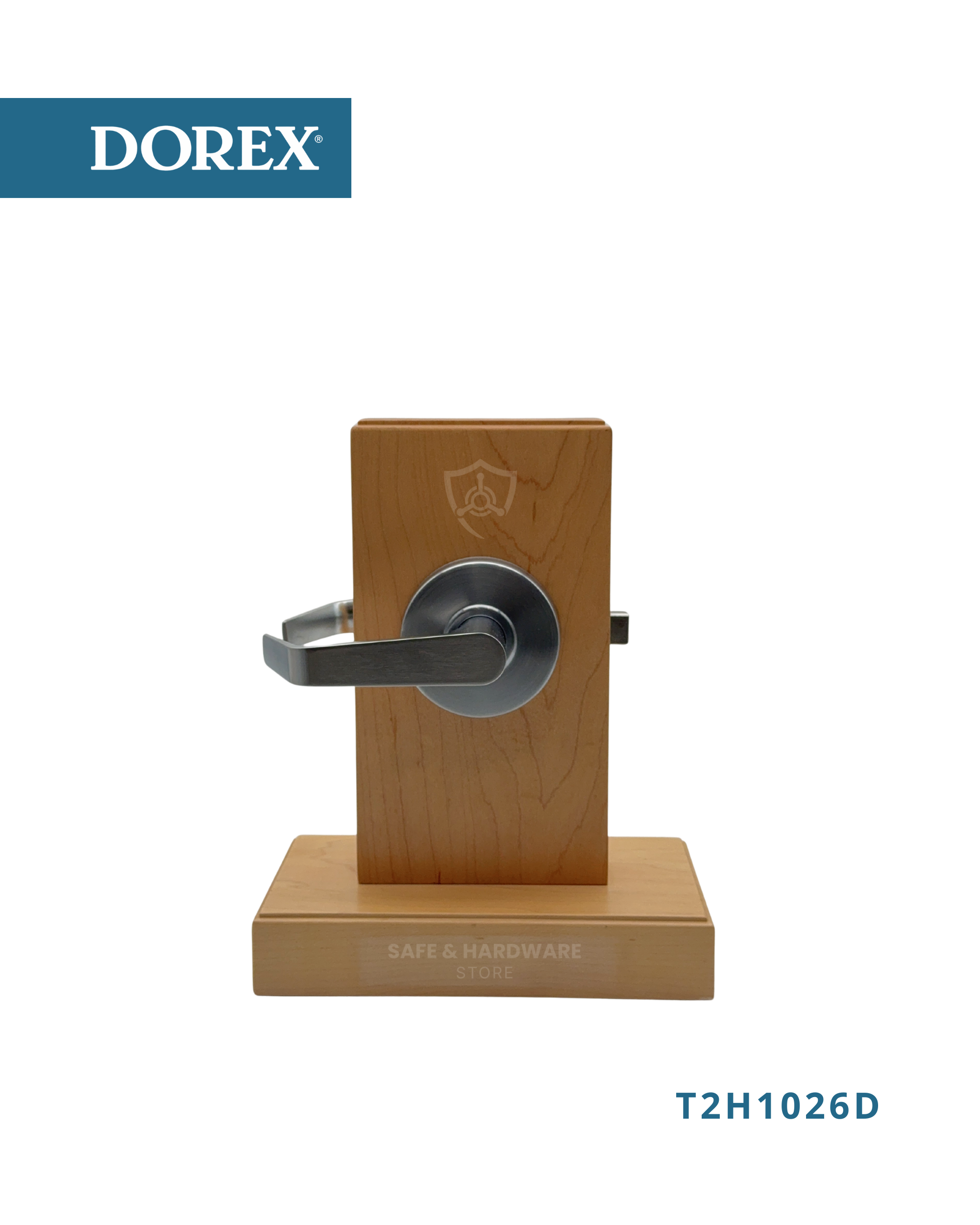 Installed DOREX T2H10-26D Grade 2 commercial cylindrical door lock