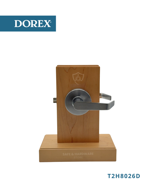 Commercial Cylindrical Door Lock Grade 2. DOREX T2H80-26D Grade 2 commercial cylindrical door lock satin chrome