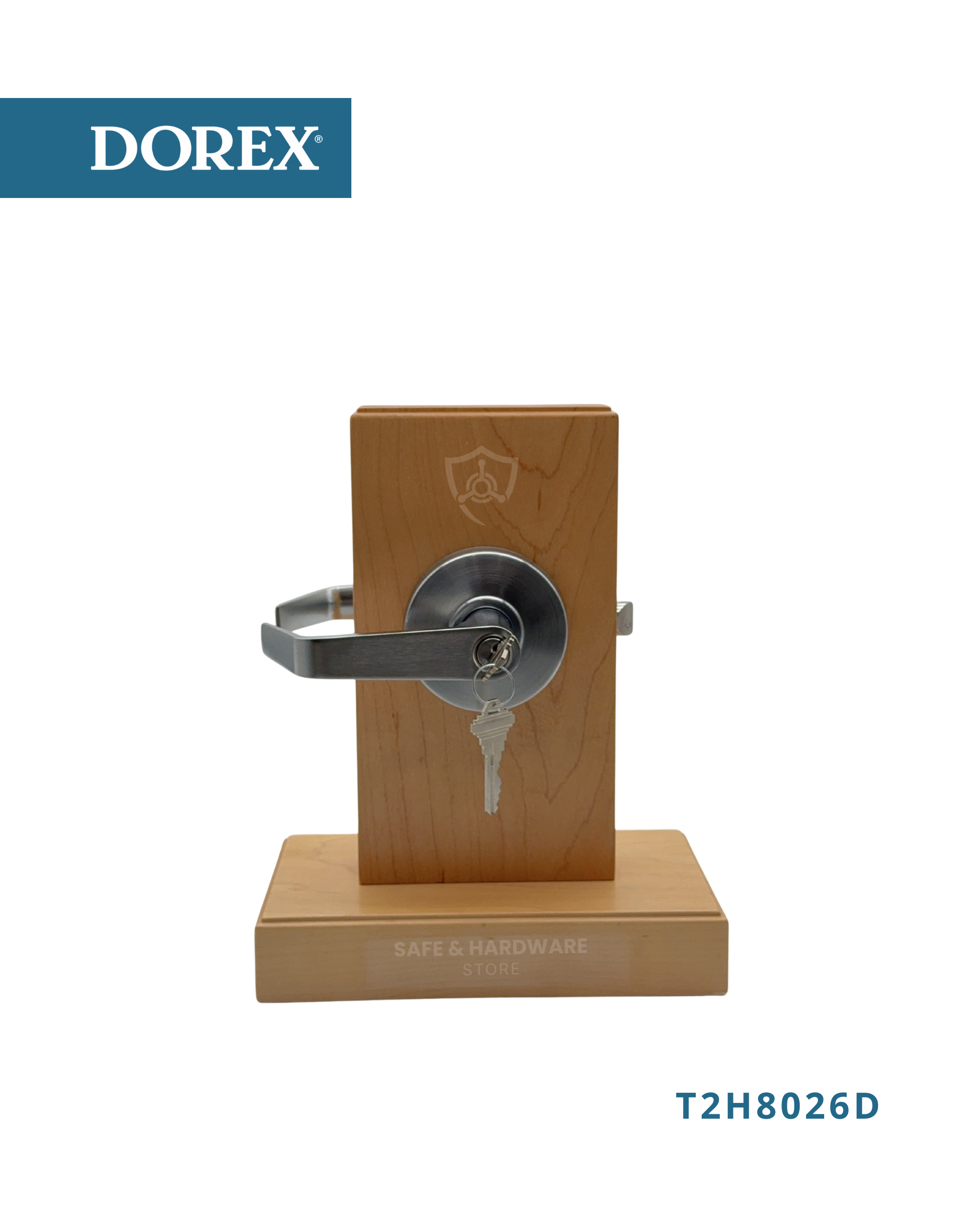 Installed DOREX T2H80-26D Grade 2 commercial door lock
