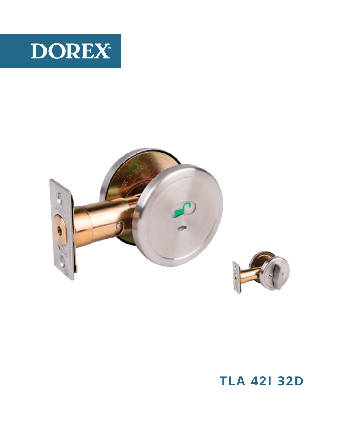 DOREX TLA 421 Grade 2 commercial indicator deadbolt lock with occupancy indicator for commercial doors
