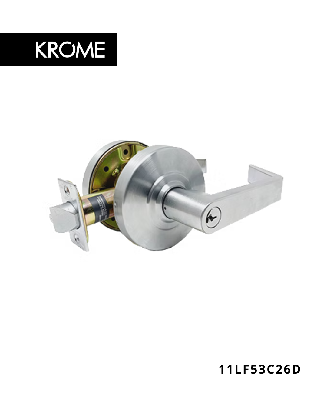 KROME 11L Series Grade 1 heavy duty cylindrical lever lockset for high traffic commercial door applications