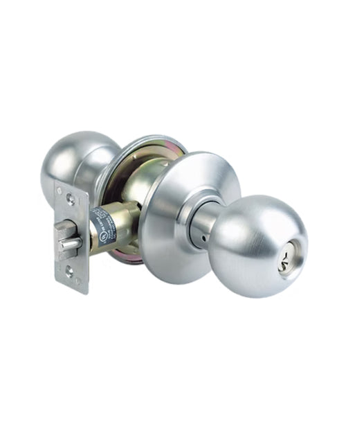 KROME 22B Series Grade 2 medium duty cylindrical knob lockset for commercial and institutional door applications