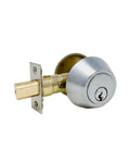 KROME 35DB Grade 3 deadbolt with solid brass bolt and ANSI/BHMA certified construction for residential and light commercial doors