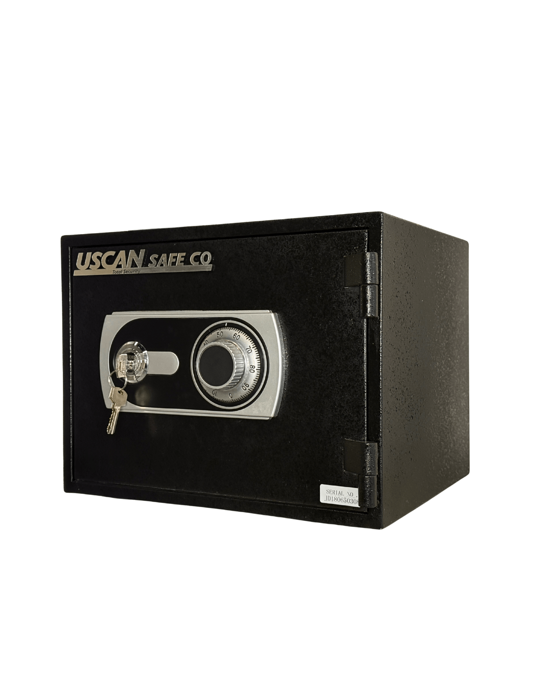 Pre-Owned Office Fire Safe Mechanical Combination Lock by USCAN for securing documents and valuables.