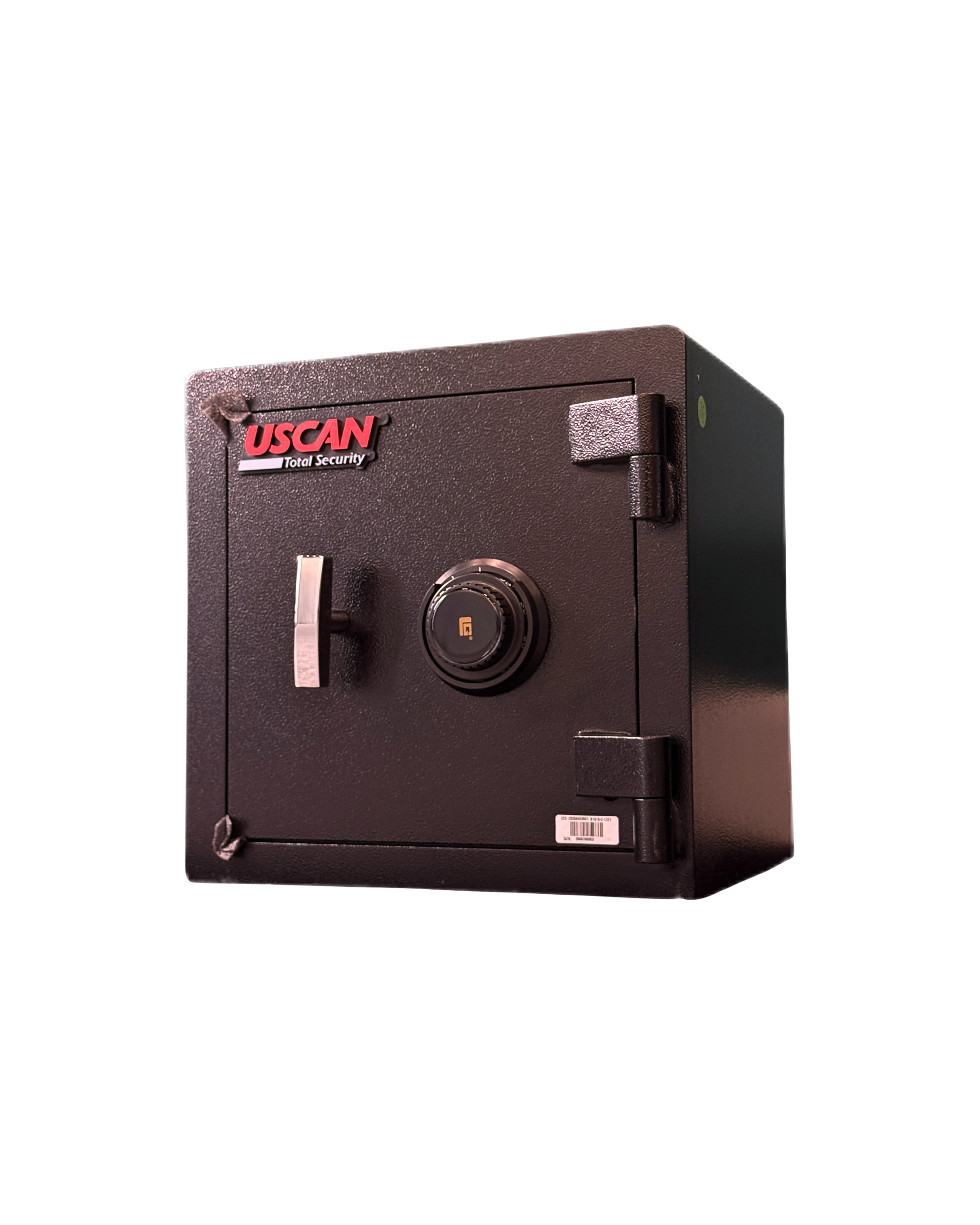 Interior of USCAN B1515-C burglary safe with adjustable shelf and powder-coated finish