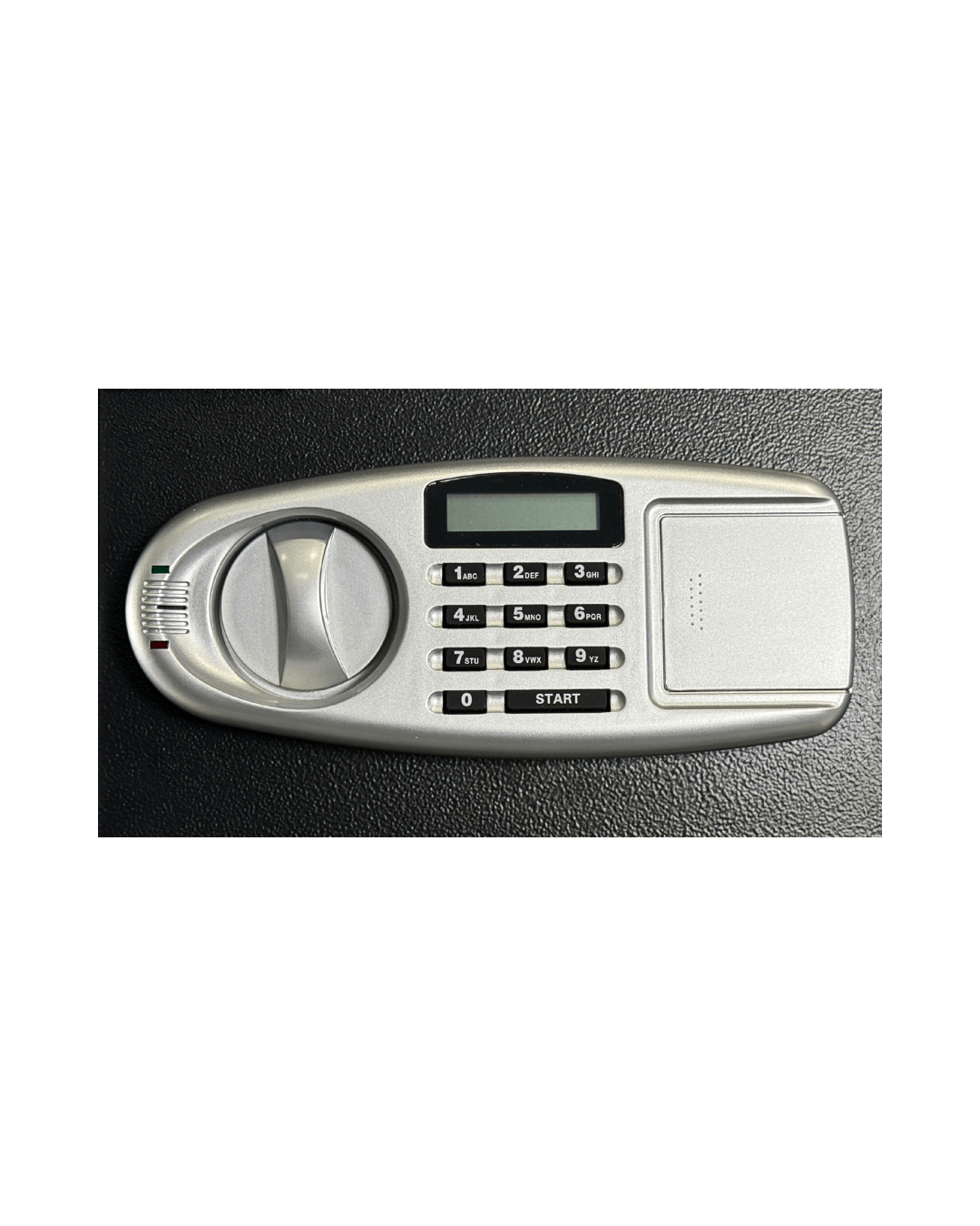 Interior view of USCAN D-2736SLC office safe with fixed shelf