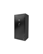 Large USCAN E5928-C-TXT-E gun and fire safe with electronic keypad lock, textured black finish, front view