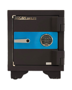 Front view of USCAN FB1413-E fire and burglary safe with electronic keypad lock