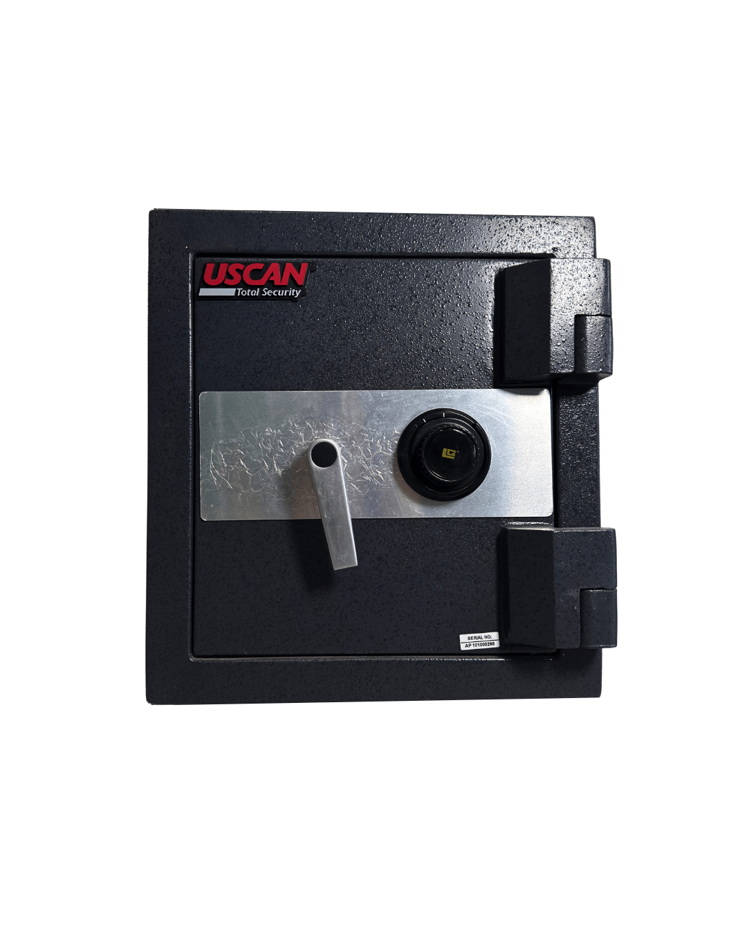 USCAN FB1913-C pre-owned fire burglary safe with UL-listed mechanical combination lock.
