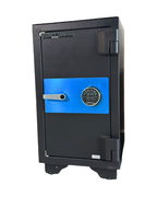 Angled side view showing depth of USCAN FB2513-E fire and burglary safe