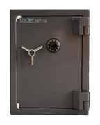Front view of USCAN SB-02C fire and burglary safe with Lagard mechanical lock