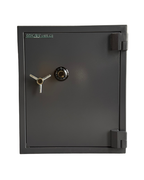 Front view of USCAN SB-04C fire and burglary safe with mechanical combination lock
